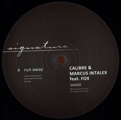 Calibre, Marcus Intalex, Fox — Run Away / Somethin Heavy vinyl cover