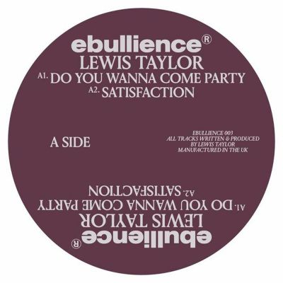Lewis Taylor — Ebullience 003 vinyl cover