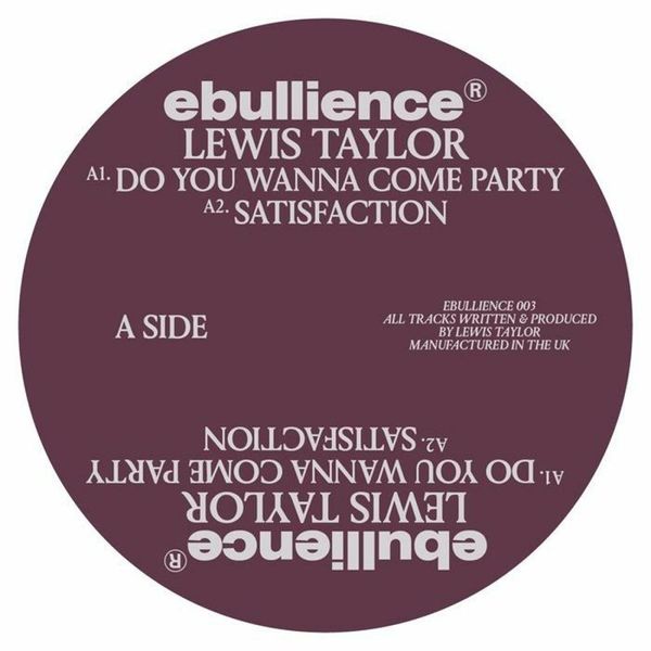 Lewis Taylor — Ebullience 003 vinyl cover