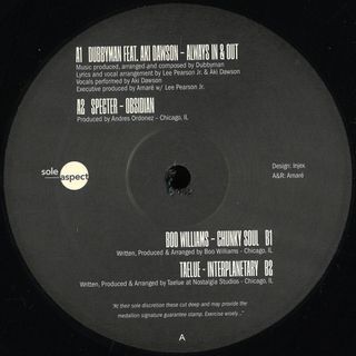 Dubbyman, Specter, Boo Williams, Taelue — Sole Discretion EP Part 2 vinyl cover