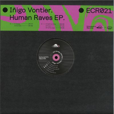 Iñigo Vontier — Human Raves EP vinyl cover