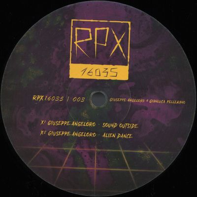 Giuseppe Angeloro, Gianluca Pellerano — RPX 003 vinyl cover