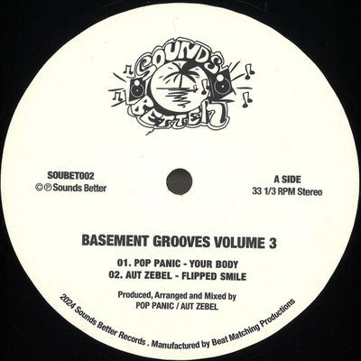 Various — Basement Grooves Vol. 3 vinyl cover