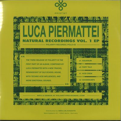 Luca Piermattei — Natural Recordings vol.1 EP vinyl cover