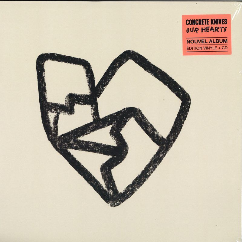 Concrete Knives — Our Hearts vinyl cover