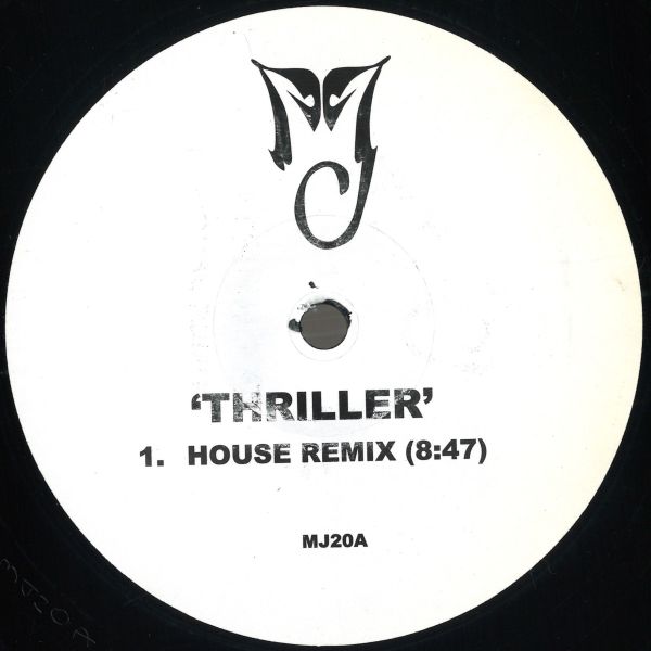 Mj — Thriller / P.Y.T (House Mixes) vinyl cover
