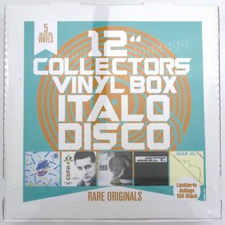 Fokewulf 190, Joe Yellow, Mac JR — 12“ Collector‘s Vinyl Box: Italo Disco 5x12" vinyl cover