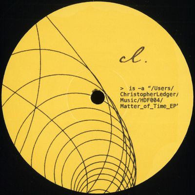 Christopher Ledger — Matter Of Time EP vinyl cover