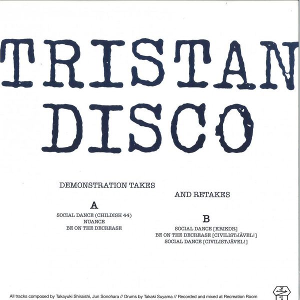 Tristan Disco — Demonstration - Takes & Retakes vinyl cover