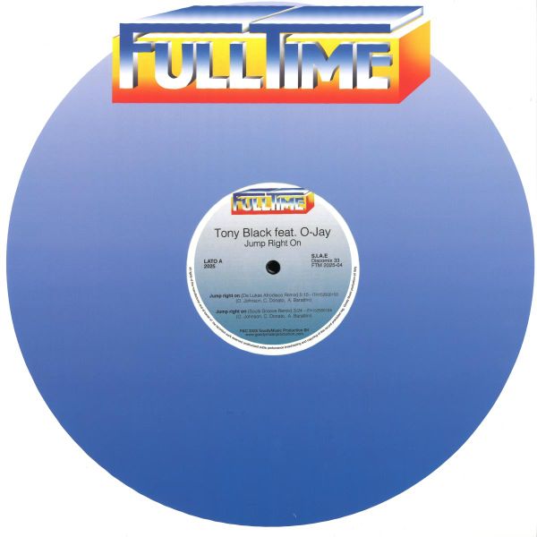 Tony Black — "Jump right on" incl. Da Lukas Rmxs vinyl cover