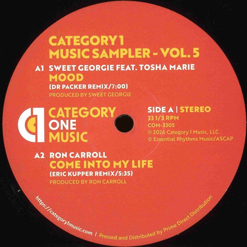 Various — Category 1 Music Sampler - Vol. 5 vinyl cover