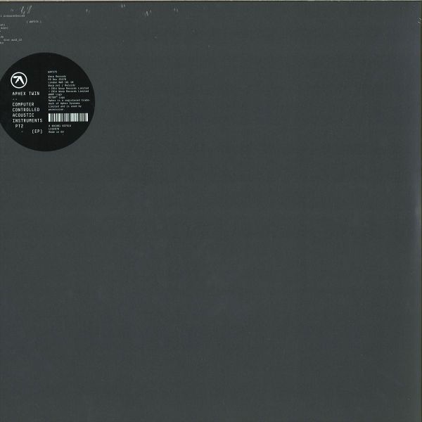 Aphex Twin — Computer Controlled Acoustic Instrumentals Pt2 Ep vinyl cover