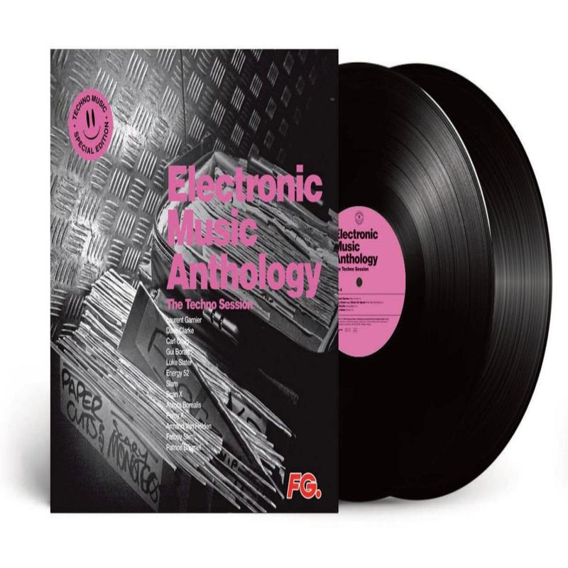 — ELECTRONIC MUSIC ANTHOLOGY - THE TECHNO SESSION LP 2x12" vinyl cover