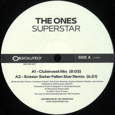  — Superstar vinyl cover