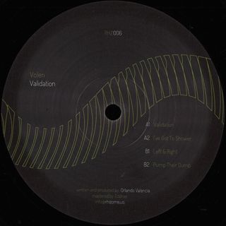 Volen — Validation vinyl cover
