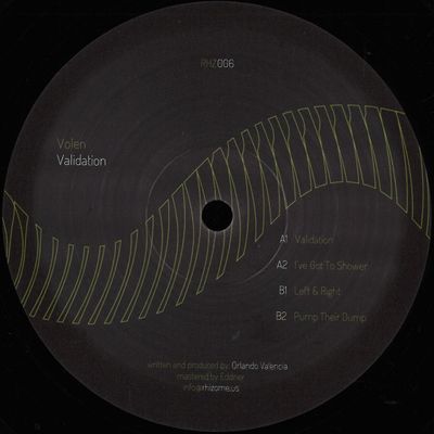 Volen — Validation vinyl cover