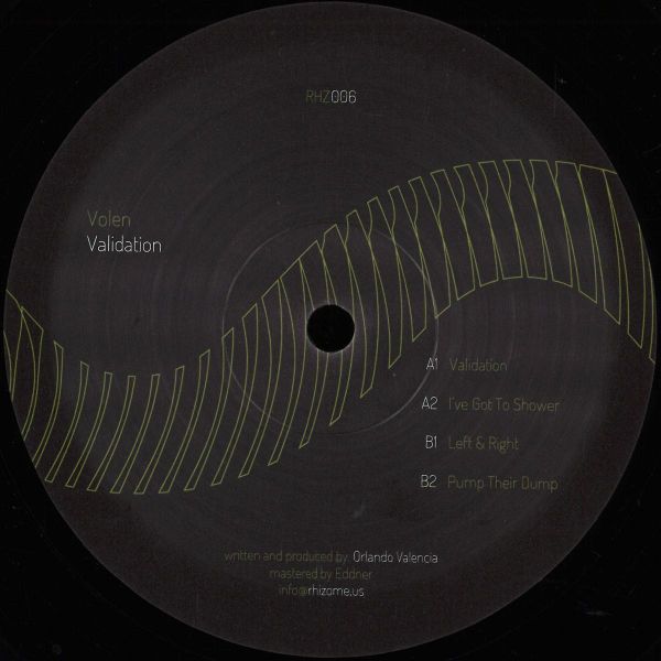 Volen — Validation vinyl cover