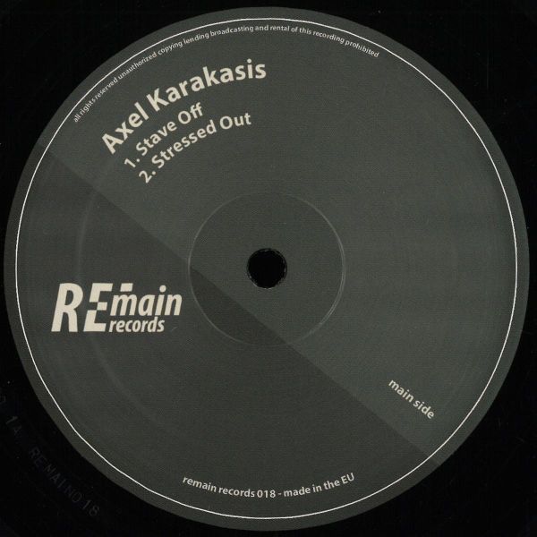 Axel Karakasis — Stave Off EP vinyl cover