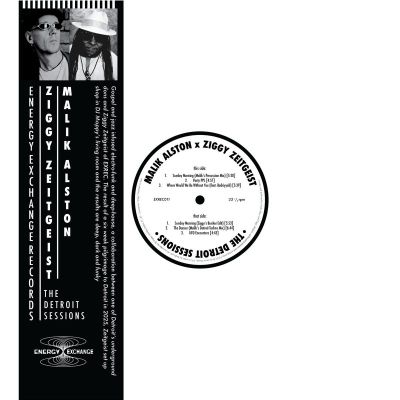 Ziggy Zeitgeist x, Malik Alston — The Detroit Sessions vinyl cover