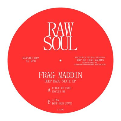 Frag Maddin — Deep Bass State EP vinyl cover
