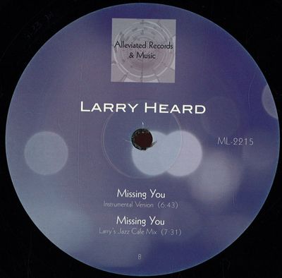 Larry Heard — Missing You vinyl cover