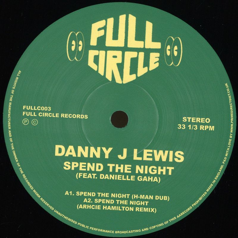 Danny J Lewis, Daniella Gaha — Spend The Night - Remixes vinyl cover