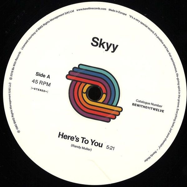 Skyy — Here’s To You vinyl cover