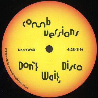 Comb Edits — Don’t Wait, Disco vinyl cover