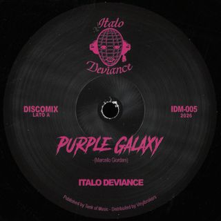 Italo Deviance — Purple Galaxy vinyl cover