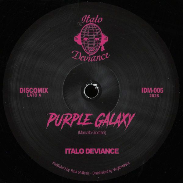 Italo Deviance — Purple Galaxy vinyl cover