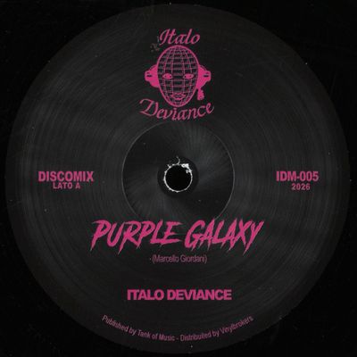 Italo Deviance — Purple Galaxy vinyl cover