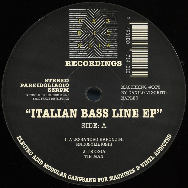 Various — Italian Bass Line Ep vinyl cover