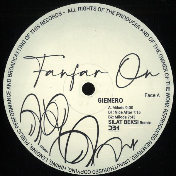 Gienero — Milode EP vinyl cover