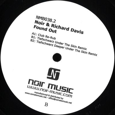 Noir, Richard Davis — Found Out (part 2) vinyl cover