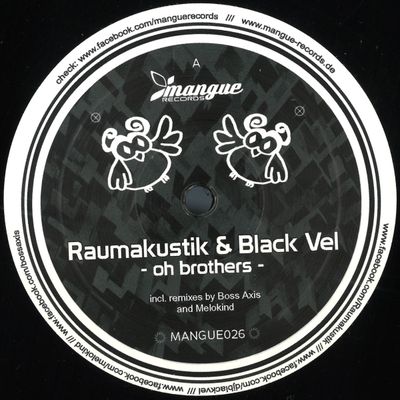 Raumakustik, Black Vel — Oh Brothers vinyl cover