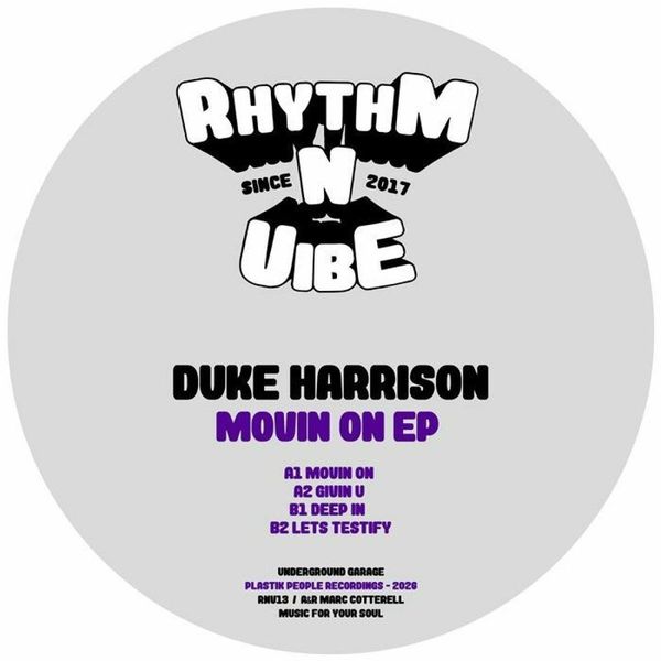 Duke Harrison — Movin On EP vinyl cover