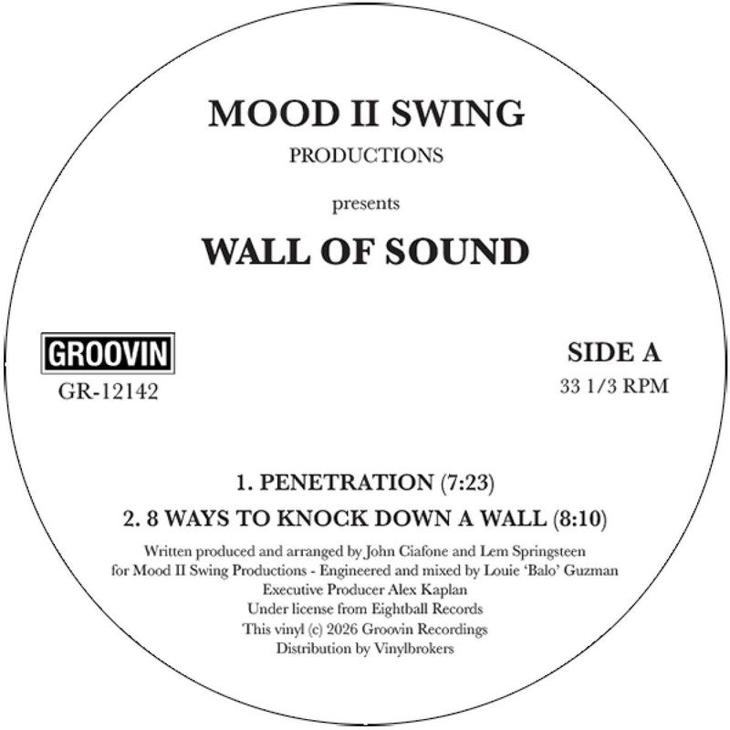 Mood II Swing presents, Wall Of Sound — Penetration / 8 Ways To Knock Down A Wall / I Need Your Luv (Right Now) vinyl cover