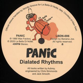 Panic — Dialated Rhythms / Last Injection vinyl cover