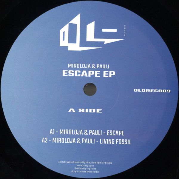 Miroloja, Pauli — Escape EP vinyl cover
