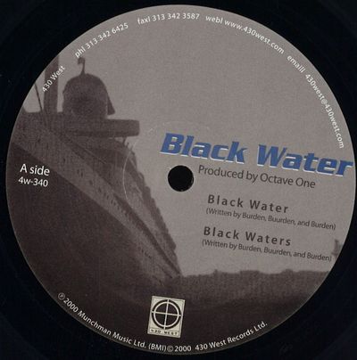 Octave One — Black Water vinyl cover