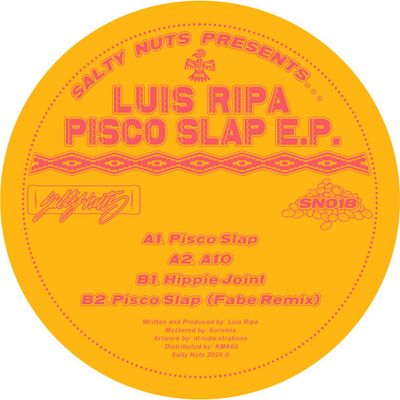 Luis Ripa, Fabe — Pisco Slap EP vinyl cover