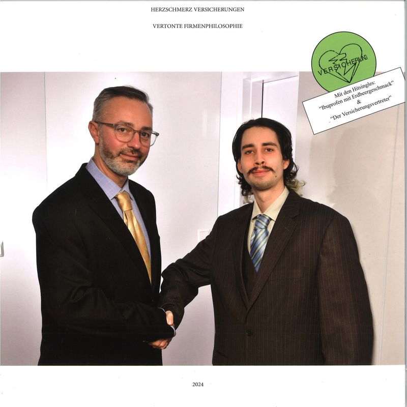 Herzschmerz Versicherungen — Vertonte Firmenphilosophie LP 2x12" vinyl cover