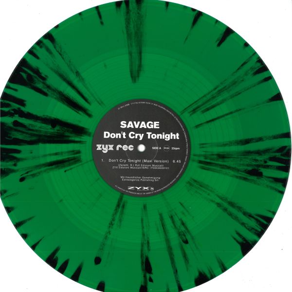 Savage — Don't Cry Tonight vinyl cover