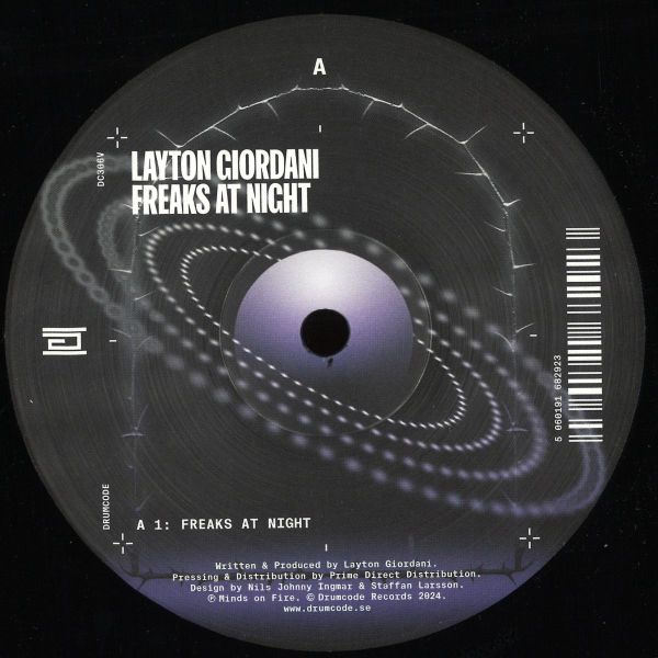 Layton Giordani — Freaks At Night / New Generation (Space 92 Remix) vinyl cover