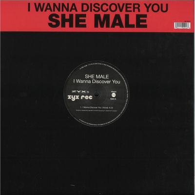 She Male — I Wanna Discover You vinyl cover