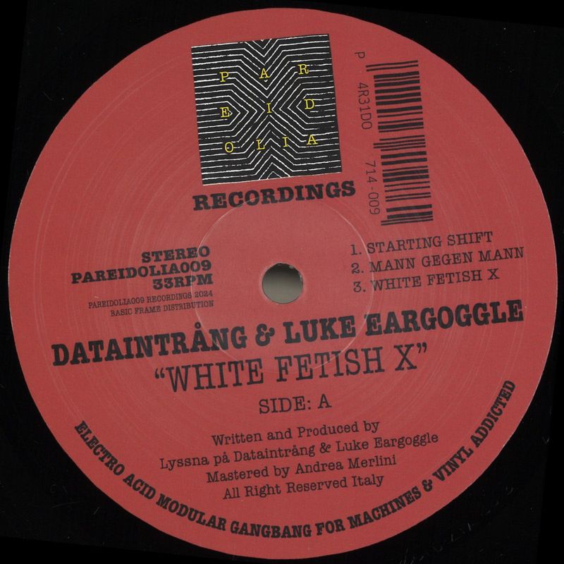 Dataintrång, Luke Eargoggle — White Fetish X vinyl cover