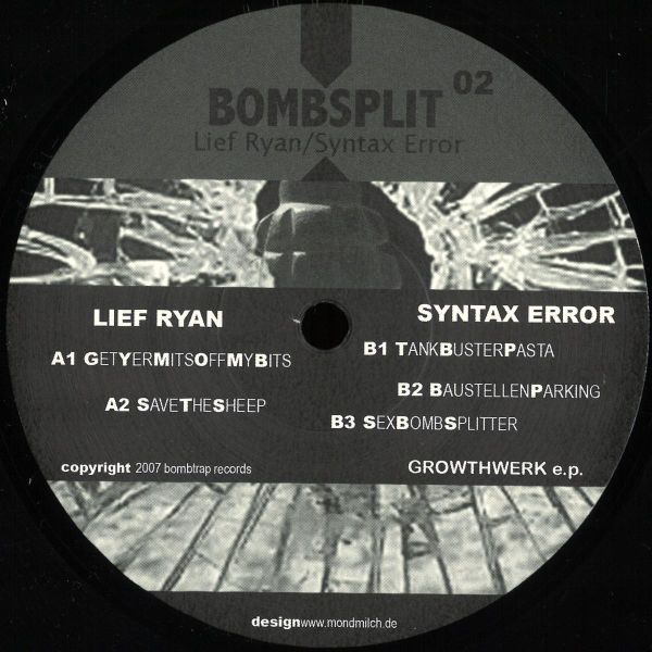 Lief Ryan, Syntax Error — Ep vinyl cover