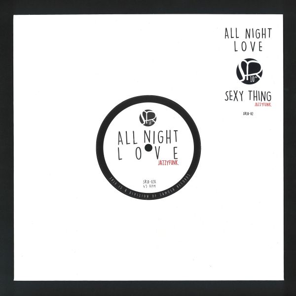 Jazzyfunk — All Night Love / Sexy Thing vinyl cover