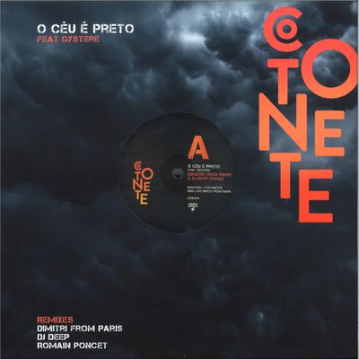 Cotonete — O CÉU É PRETO FEAT. GYSTERE (DIMITRI FROM PARIS + DJ DEEP REMIXES) vinyl cover