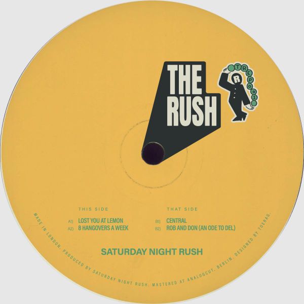 Saturday Night Rush — TREP001 vinyl cover